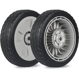 Sutmorly HRR216 Lawn Mower Rear Drive Wheel for 42710-VE2-M02ZE 42710-VE2-M00ZE 42710-VE2-M01ZE 42710-VG3-B00, 8" Wheel Assebmly Compatible with HRR216 HRS216 HRT216 Walk Behind Lawn Mower (Set of 2)