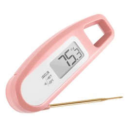 Lavatools PT12 Javelin Digital Instant Read Meat Thermometer for Kitchen, Food Cooking, Grill, BBQ, Smoker, Candy, Home Brewing, Coffee, and Oil Deep Frying (Rose)
