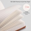 RETTACY Lined Journal Notebook, 96 Numbered Pages, A4 Large Size