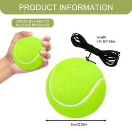 Garage Parking Aids Ball, Parking Assistant Kit with Elastic String and Adjustment Buckle, Adjustable Height Stopper Assist Indicator, Garage Precision Parking System for Cars (Tennis Ball)
