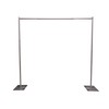 OnlineEEI 8 Foot Tall Fixed Height Portable Pipe and Drape