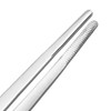 sourcingmap 1 Pcs 10-Inch Stainless Steel Straight Blunt Tweezers Serrated