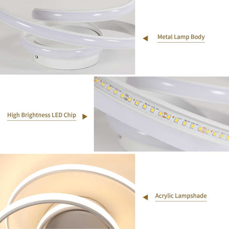 LED Ceiling Light, 36 W 4000 LM Ceiling Light, Modern,