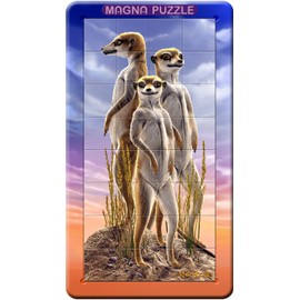 Cheatwell Games 3D Magnetic Portrait Puzzle of Meerkats