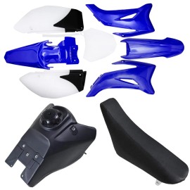 Unbranded BLUE PLASTIC FENDER Fairing Body KIT SEAT TANK for YAMAHA TTR110 TTR 110 SSR 170