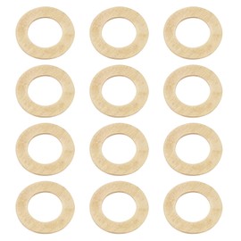 The Lord of the Tools 12 Pieces Guitar Truss Rod Washers Brass 0.209 X .367 Inch Truss Rod Nut Flat Brass Washers 002-2335-049 for Guitar Bass Truss Rods
