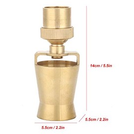 1" DN25 Brass Adjustable Water Fountain Nozzle Spray Pond Sprinkler Head for Garden Pond, Amusement Park, Museum, Library defult