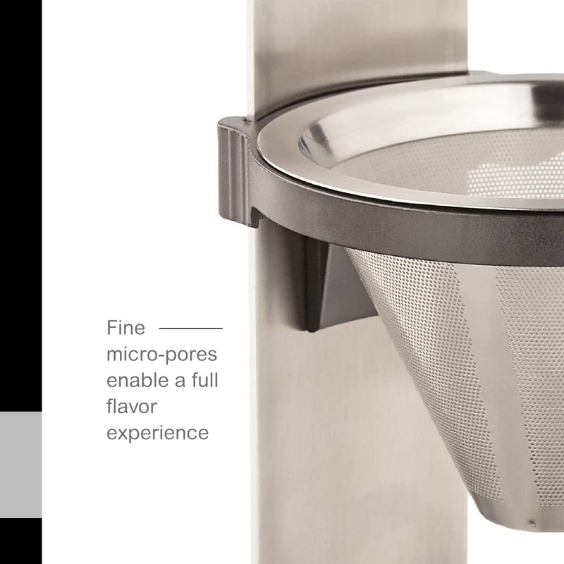 AdHoc Mr. Brew Pour-Over Coffee Maker - Double-Walled Stainless Steel