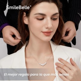 Collar Moissanita Plata S925 Mujer Joyería Novia Regalo Caja