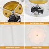 Widluth Modern Drum Semi Flush Mount 3-Light Gold Ceiling Lighting