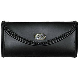 Vance Leather Windshield Bag with Braid Accents