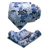 JEMYGINS Mens Floral Ties and Pocket Square Sets with Tie