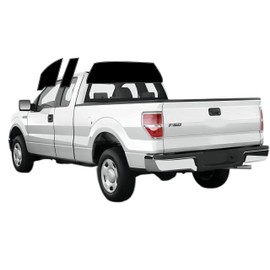 AUTOTEK Precut Windows Tint Film All Sides Cars Sun Blocking Protection Privacy Anti Shatter Glass 2 Ply Film Any Tint Shade kit for Ford F150 Extended Cab 2009-2014