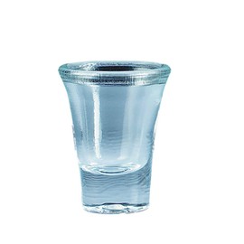 Glass Communion Cup with Beveled Lip