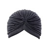 NYFASHION101 Women's One Size Classic Turban Headband MK5016-Black