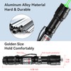 MIPREZT [4 Packs] Rechargeable Green Light Flashlight Long Distance Range