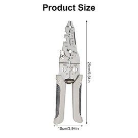 Professional Electrician Pliers Tools, Multifunctional Cable Stripper, Crimper Cable Cutter Pliers, 28-in-1 Stripping Tool for Electronic and Car Repair, Quick and Precise Stripping