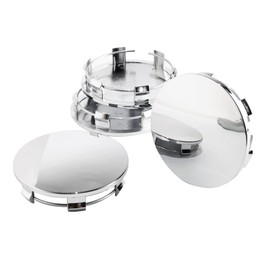 DewFlew 4Pcs Wheel Center Caps for 2005-2013 GMC Wheel Rim, Compatible with Sierra/Yukon/Denali Hub Caps, Chrome Outer 83mm(3.27in) Inner 76.4mm(3in)