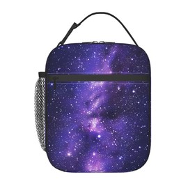 PIUTH Starry sky Lunch Bags For Men Women Boys Girls Reusable Tote Lunch Bags For Office Work School Picnic Camping Thermal Insulation And Cold Preservation