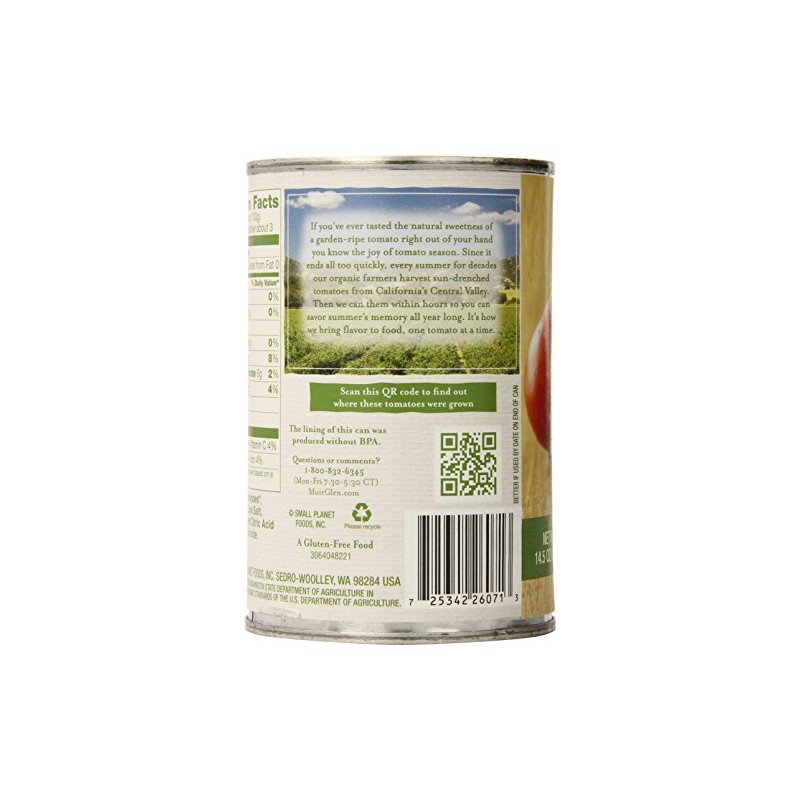 Muir Glen Organic Premium Diced Tomatoes, 6 Count