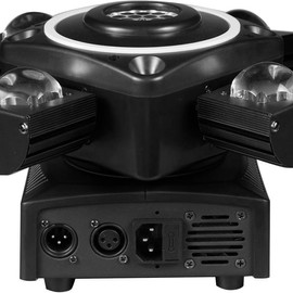 Moving Head Stage Light, LED DJ Lights with DMX512 Controller, Sound Activation, 4pcs 12W RGBW LED Beads,Dimmer Strobe Effect dj disco dj light