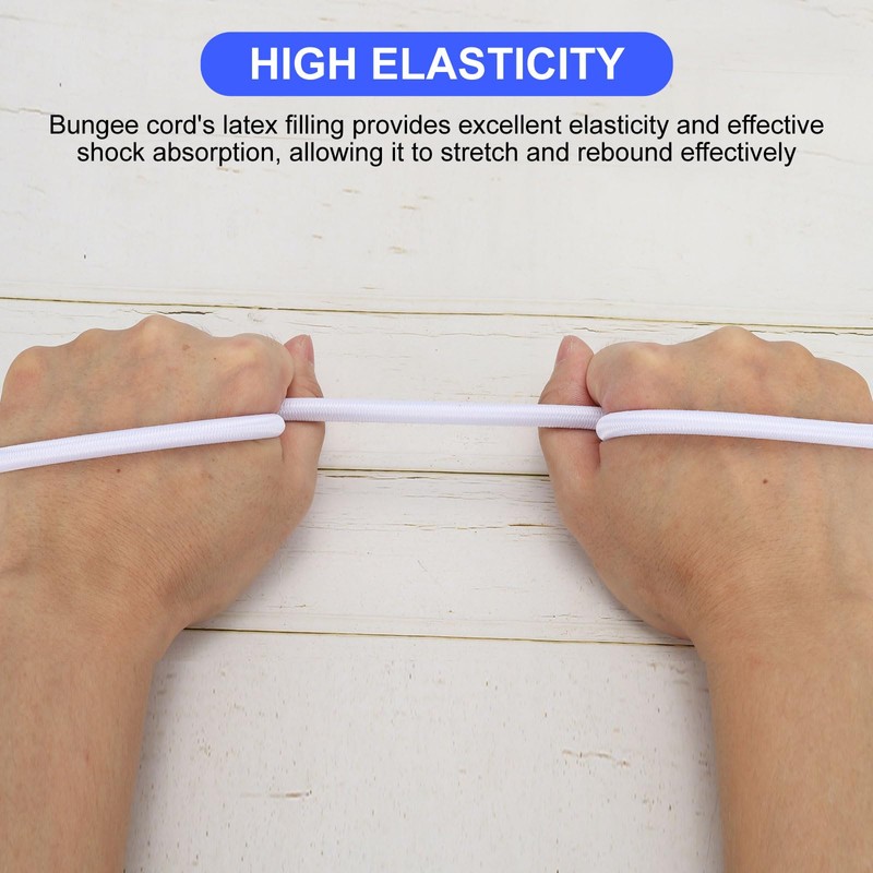 PATIKIL Bungee Shock Cord, 3/8" x100ft Polyester Marine Grade Bungee