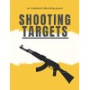 shooting targets: standard target sheets for shooting, for training Guns, snipers, Rifle, Pistol, Airsoft, BB Gun, Pellet Gun, Air Rifle, aim, also could be as logbook for gun lovers