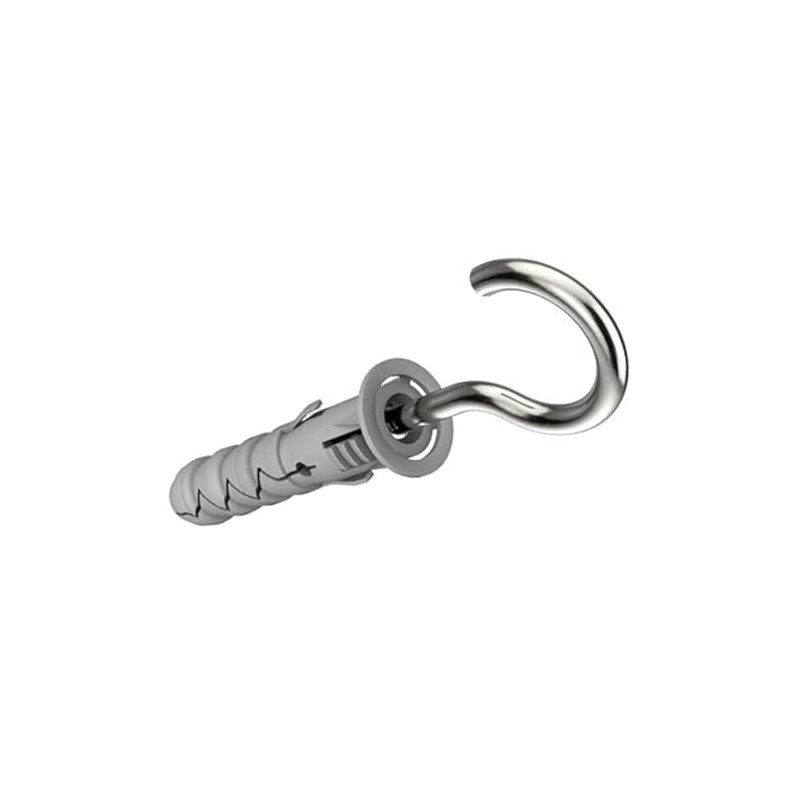 Keple C-shaped Hook Screws with Dowels 12/7.5X97, Eye Screws, Self