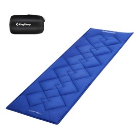 KingCamp - Cojín de Dormir para Camping, cómoda y Ligera, más Gruesa, Suave, cálida, Antideslizante, para Camping, Senderismo, 75 x 25 Pulgadas, Color Azul Marino