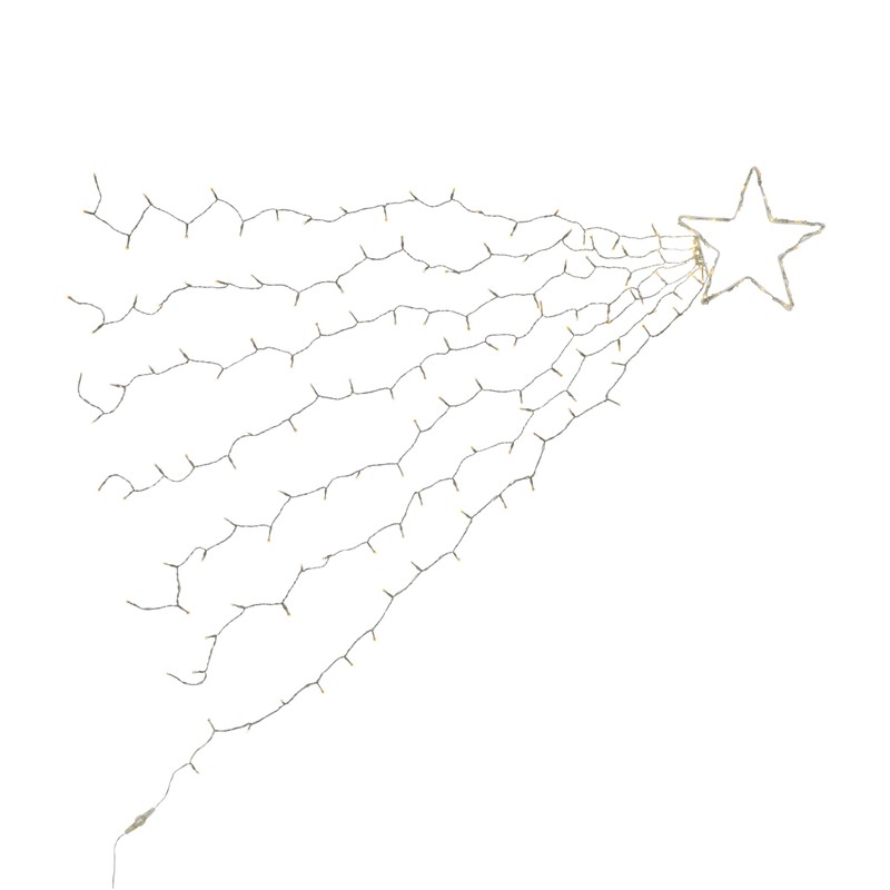 Lights4fun Christmas Outdoor 160 Dual Colour LED Shooting Star Hanging