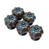 Shiwaki 5 x Knobs, Cupboard Drawer Handles, Cupboard Handles, Ceramic