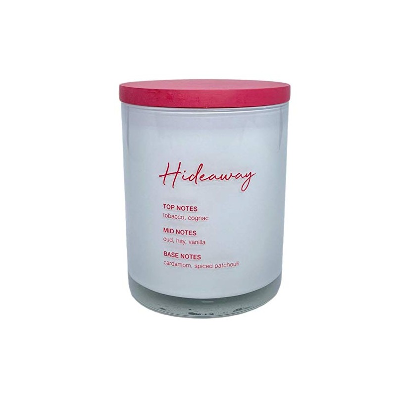 OCS Designs Hideaway Scented Candle,White,Medium