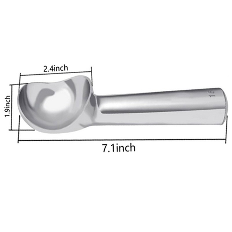 Wmzjnljy 2pcs 2.5oz Ice Cream Scoop One-Piece Nonstick Aluminum Ice