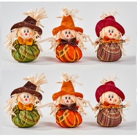 Worth Imports 6" Mini Table, Set of 6 Scarecrow, Multicolor, 2111