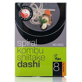 Spiral Foods Instant Kombu Shiitake Dashi Vegan Sachets 8 x 10 g