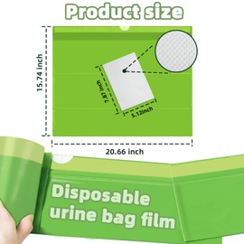 W&Y 100 Pack Commode Liners with Super Absorbent Pads, Universal Fit All Standard Toilet Chair Bucket，Vanilla-Scented Portable Sanitary Bag for Adult Toilets and Camping Toilets（100 Bags+100Pads）