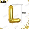 40 Inch Big Gold Letter Foil Mylar Helium Balloons Birthday