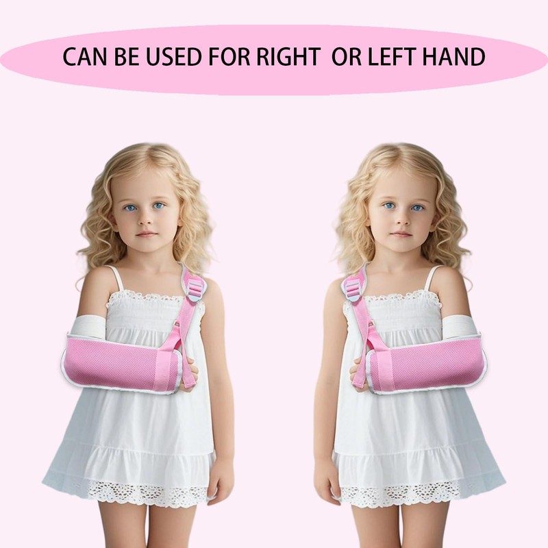 Adjustable Children's Arm Sling - Breathable Mesh Shoulder Stabilizer for