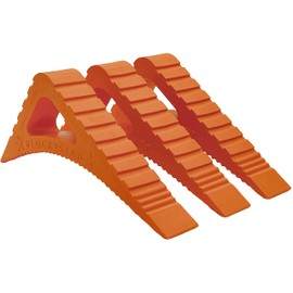 Blockystar Rubber Door Stopper & Window Wedge, Award Winning Decorative Doorstop, Multi-Surface Door Stoppers for Home, Office, Schools, Made in Spain, Orange