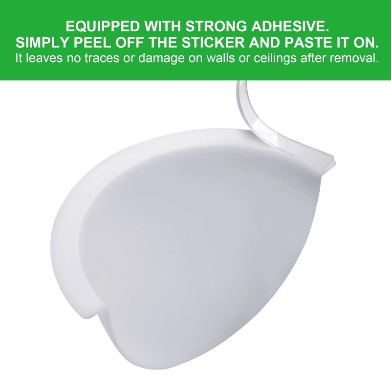 Qlvily 4-Pack Opaque Stick-On Half Shades for 6" Recessed Ceiling