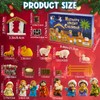 Nativity Advent Calendar 2024, Nativity Set for Kids Christmas Advent