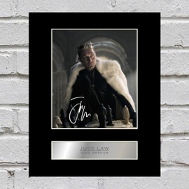 Jude Law Mounted Photo Display King Arthur