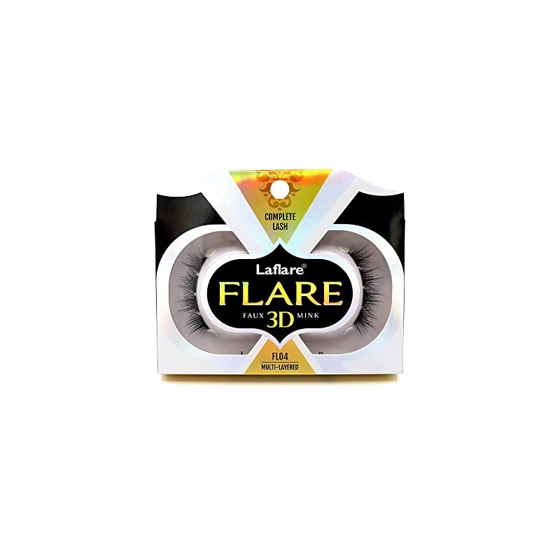 LAFLARE 3D FLARE Faux Mink Lashes Extensions, Multi Flare pieces,
