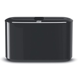 Tork Xpress Paper Towel Dispenser, Black, Single-Dispensing, Compatible with H2 Refills, Space-Saving Design (302028)