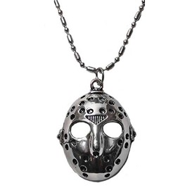 Jason's Hockey Mask Pendant Necklace with 20" Chain