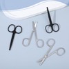 XLIUAX 4 Pcs Nose Hair Scissors, Rounded Tip Eyebrow Scissors