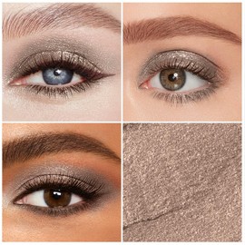 Eyeshadow Stick Matt Shimmer Eyeshadow Pencil Crayon Smooth Waterproof Pigmented Creamy Eyeshadow Pencil Eye Lightener Highlighting Pen Eye Makeup (#10 Smoky Grey Shimmer)