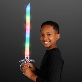 FlashingBlinkyLights Swashbuckler Pirate LED Light Up Sword with Battle Sound Effects…