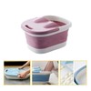 Foot care foot bath - pink (approx. 44x33x21.5cm) foldable for storage Acupressure