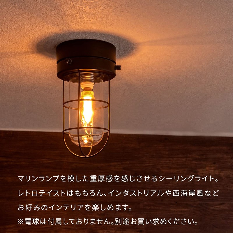 Bon Furniture Ceiling Light, Small Ceiling Light, Indoor Marine Lamp,